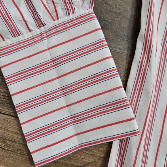 Hawes & Curtis Dress Shirt Mens 39 15.5 Pink White Striped Long Sleeve Collared - Picture 10 of 12